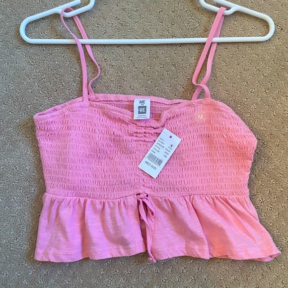 Pac Sun Cropped Pink Top 💗 - Picture 1 of 5